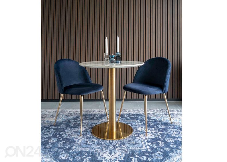 Söögilaud Piacenza Ø70 cm suurendatud