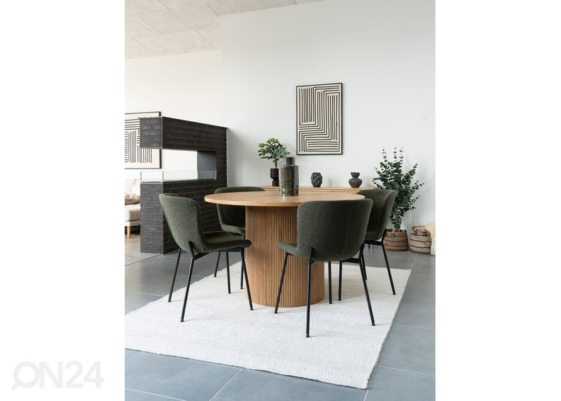 Söögilaud Rize Ø120 cm suurendatud