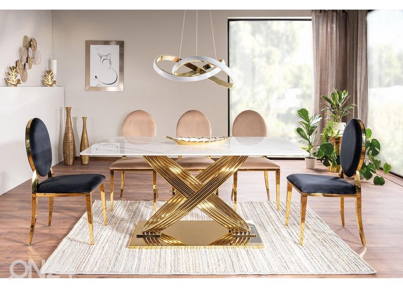 Söögilaud Saturn 160x90 cm suurendatud