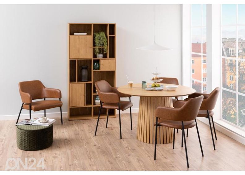 Söögilaud Skive Ø120 cm suurendatud