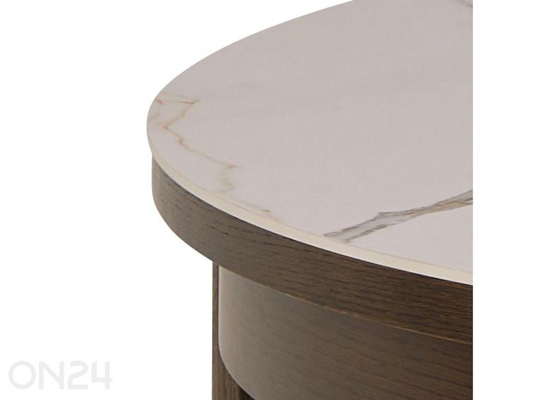 Söögilaud Soro Ø120 cm suurendatud