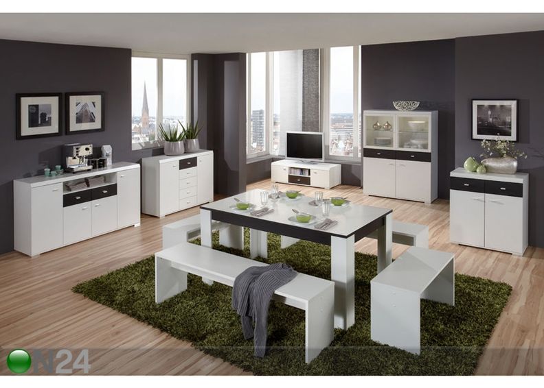 Söögilaud Tapea 6 90x160 cm suurendatud