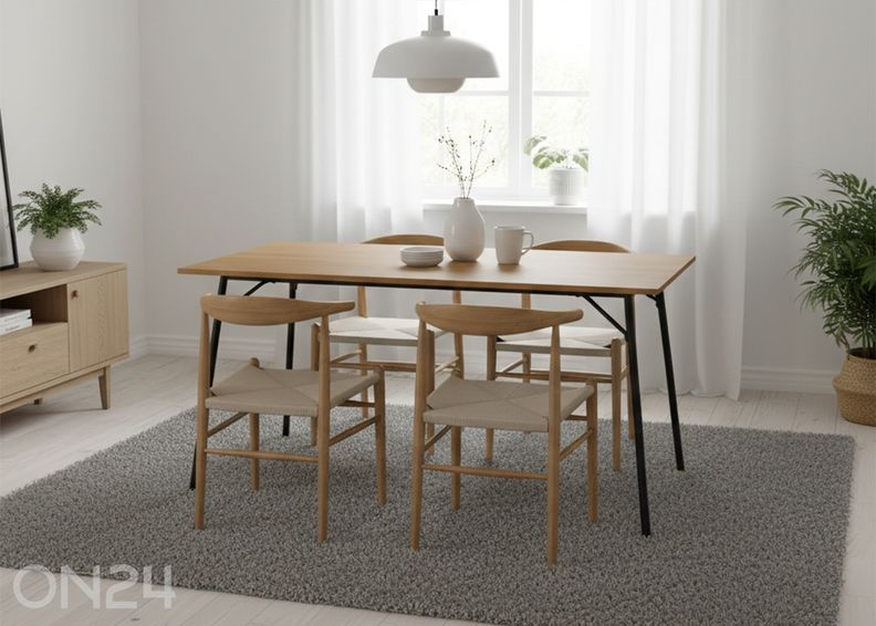 Söögilaud Tiivo 120x80 metsik tamm suurendatud