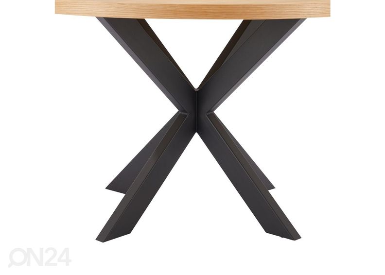 Söögilaud Vancouver Ø 120 cm suurendatud