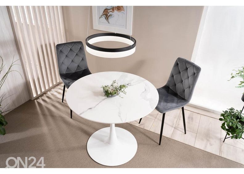 Söögilaud Verte Ø 90 cm suurendatud