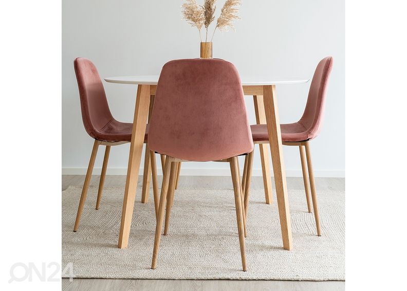 Söögilaud Vojens Ø105 cm suurendatud