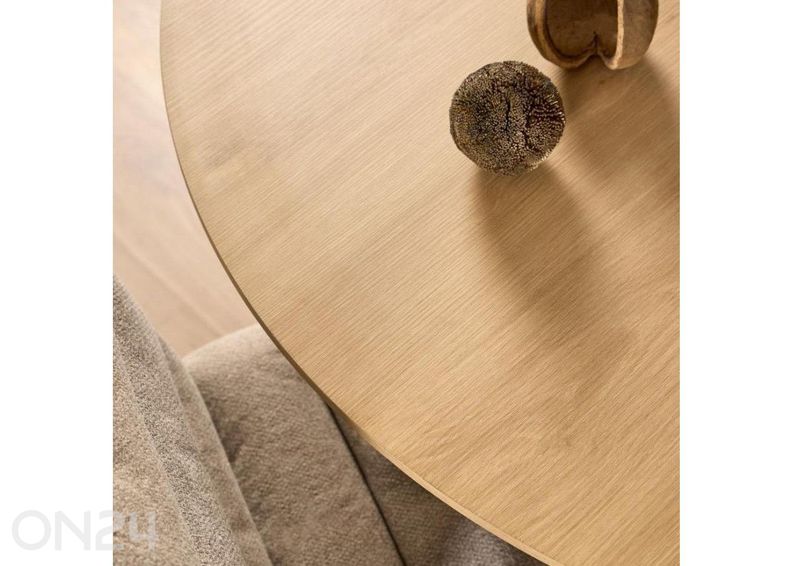 Söögilaud Ziida D120 tamm/must suurendatud