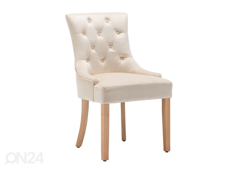 Söögioolide komplekt 2 tk, kreemjas suurendatud