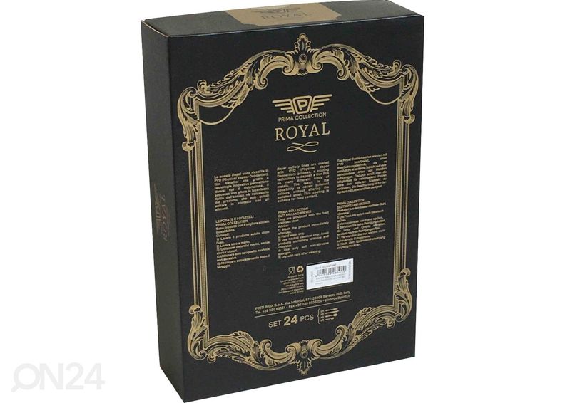 Söögiriistade komplekt Princess, kuld 24 tk suurendatud