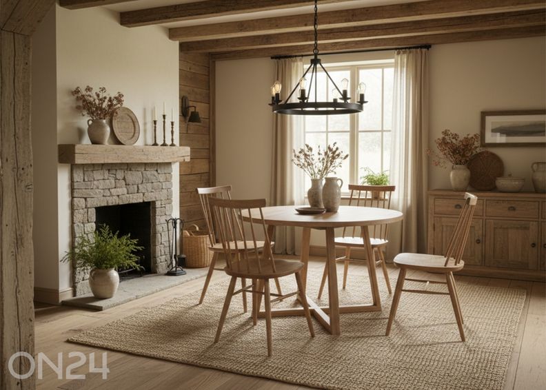 Söögitoakomplekt tammepuidust Merbi 11 suurendatud