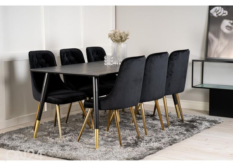 Söögitoolid Velvet Deluxe, 2 tk suurendatud