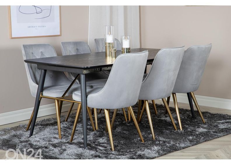 Söögitoolid Velvet Deluxe, 2 tk suurendatud