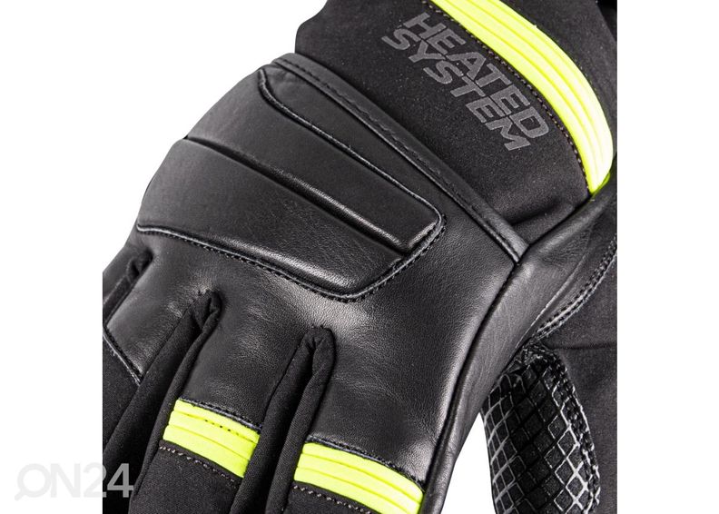 Soojendusega kindad inSPORTline HEATride roheline suurendatud