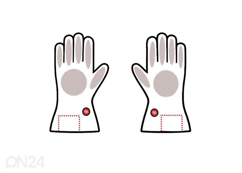 Soojendusega kindad inSPORTline HEATston hall suurendatud