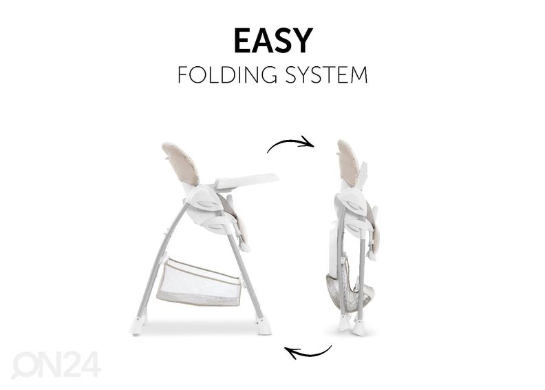 Söötmistool koos lamamistooliga Hauck Disney Sit N Relax Winnie the Pooh beež suurendatud