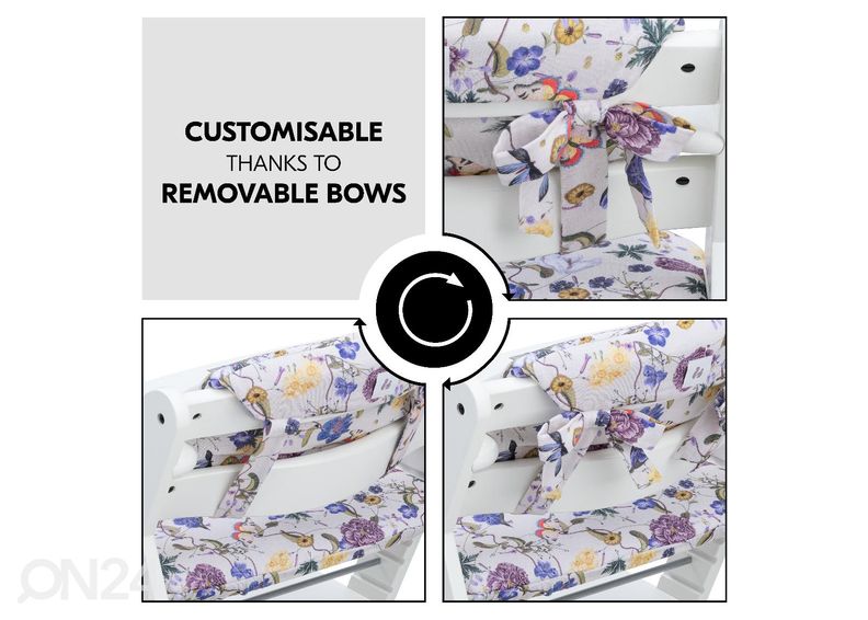 Söötmistooli padjad Hauck Select Alpha lilleline beež suurendatud