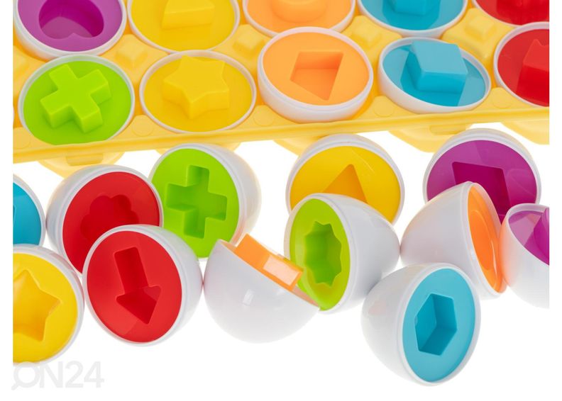 Sorteerimismäng kujunditega munad 12 tk suurendatud
