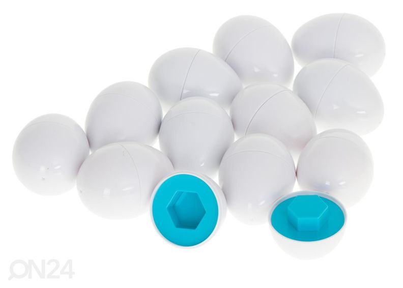 Sorteerimismäng kujunditega munad 12 tk suurendatud