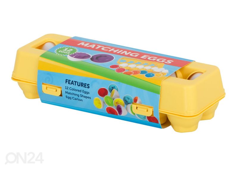 Sorteerimismäng kujunditega munad 12 tk suurendatud
