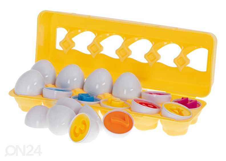 Sorteerimismäng numbritega munad 12 tk suurendatud