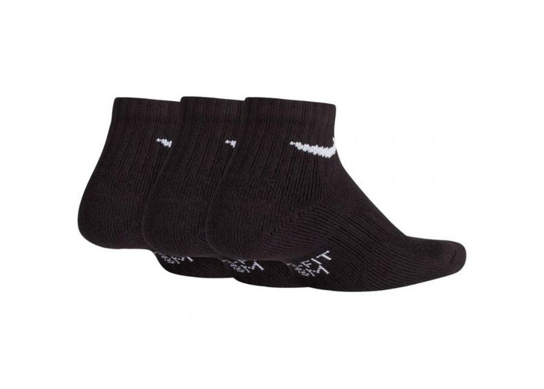 Spordisokkide komplekt lastele Nike Performance Cushioned QT 3-pakk Jr SX6844 010 suurendatud