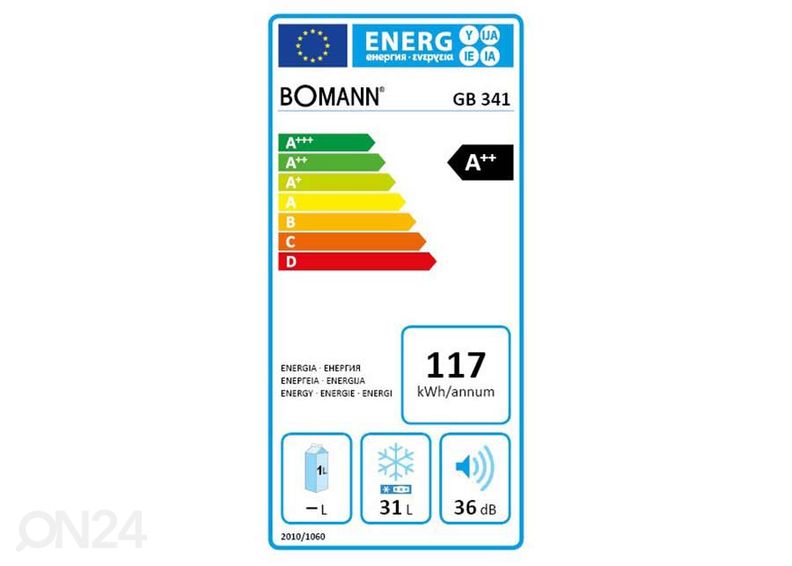 Sügavkülmik Bomann GB341 suurendatud