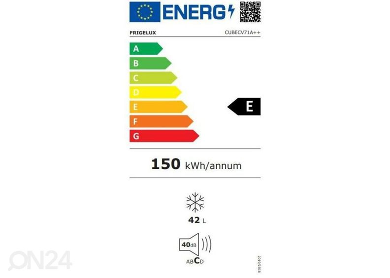 Sügavkülmik Frigelux CUBECV71A suurendatud