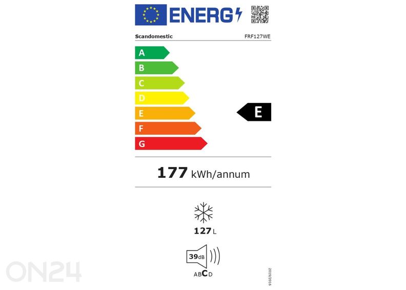 Sügavkülmik Scandomestic FRF127WE suurendatud