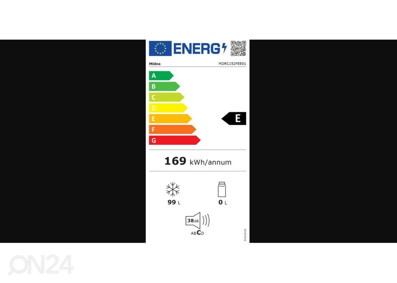Sügavkülmkirst Midea MDRC152FEE01 suurendatud