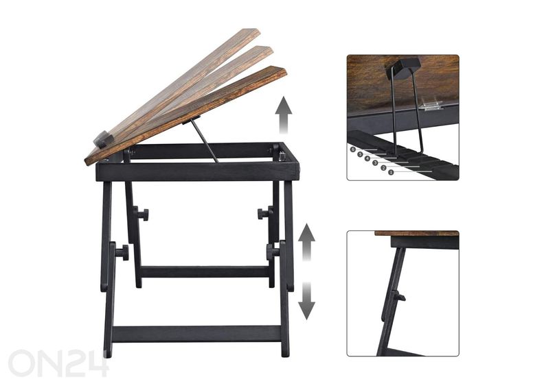 Sülearvuti alus, pruun/must suurendatud