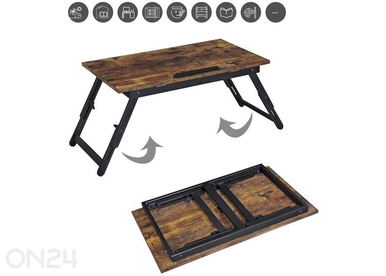 Sülearvuti alus, pruun/must suurendatud