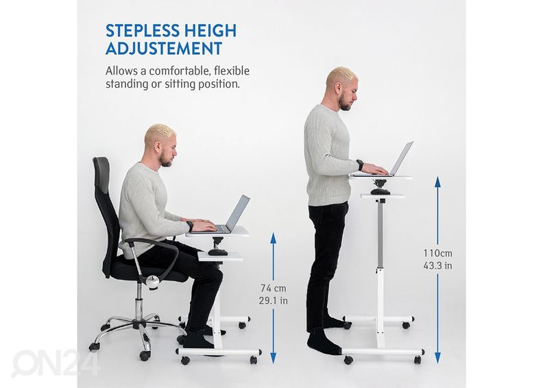 Sülearvuti laud Tatkraft Bianca suurendatud