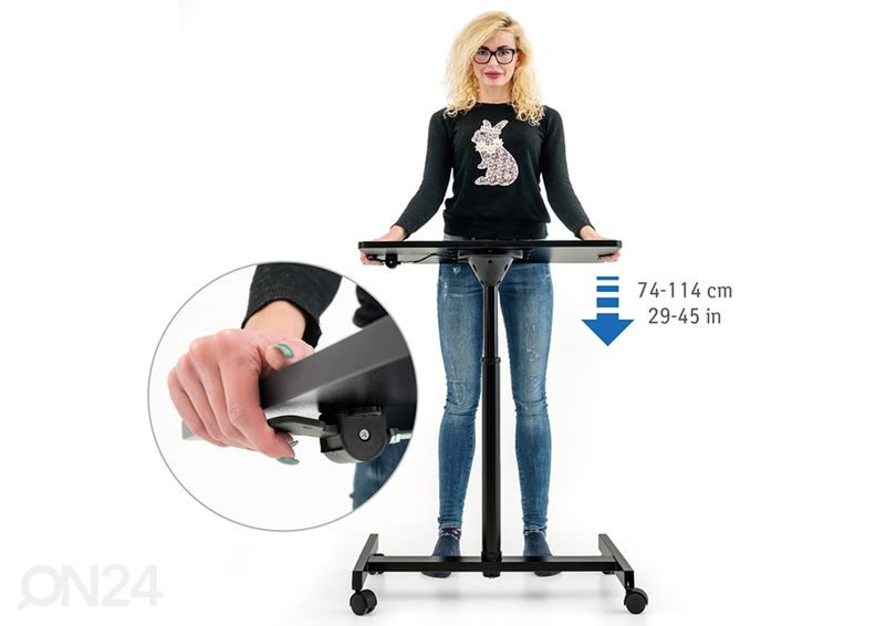 Sülearvuti laud Tatkraft Focus suurendatud