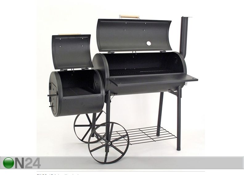 Suur BBQ suitsu- ja söegrill suurendatud