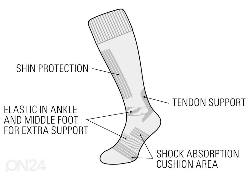 Suusasokid lastele ja täiskasvanutele 2-paari Whistler Starling suurendatud