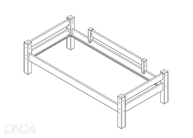 Suwem eesmine turvapiire lastevoodile Lahe MINI suurendatud