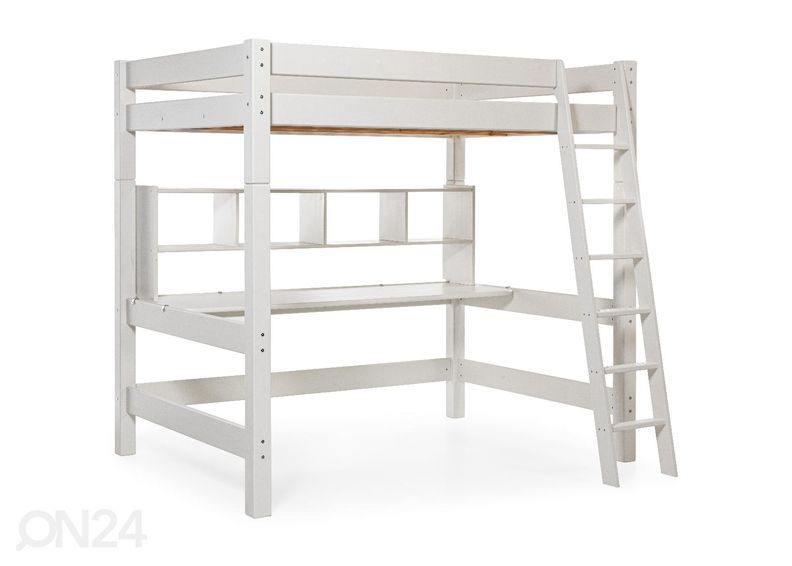 Suwem ekstra kõrge narivoodi Lahe kaldedeliga 140x200 cm suurendatud