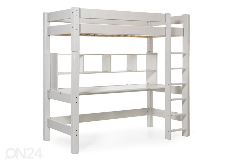 Suwem ekstra kõrge narivoodi Lahe püstredeliga 90x200 cm suurendatud