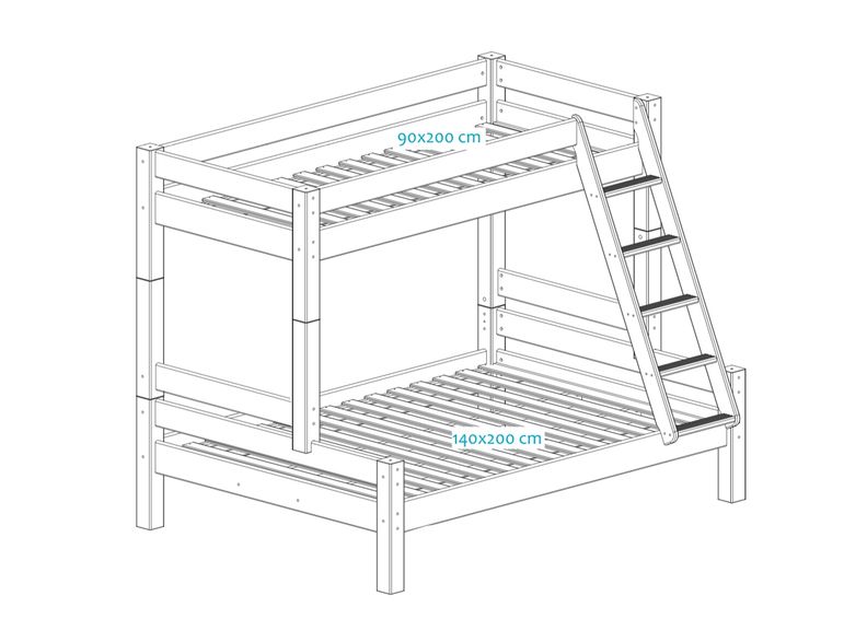 Suwem narivoodi Lahe 90/140x200 cm suurendatud