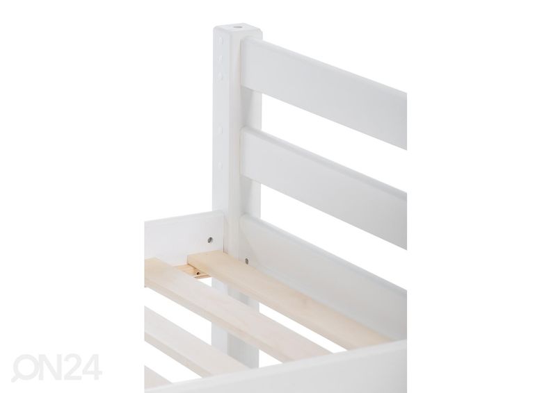 Suwem täispuidust voodi Liisa 70x160 cm suurendatud