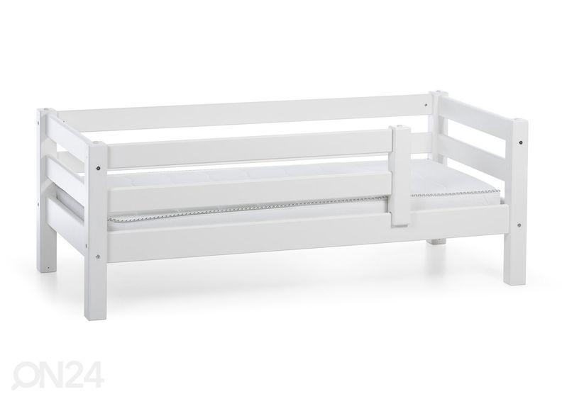 Suwem täispuidust voodi Liisa turvapiiretega 70x160 cm suurendatud