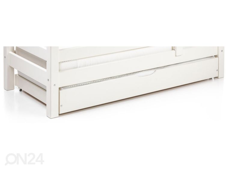 Suwem täispuidust voodikast Liisa 70x160 cm voodile suurendatud