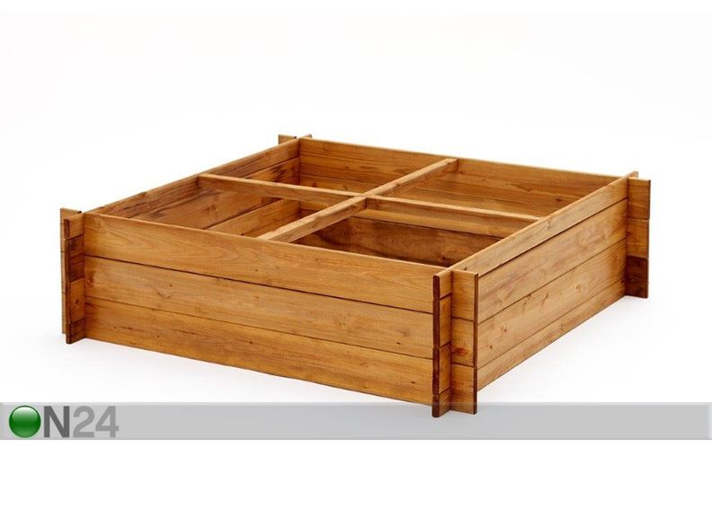 Taimekasvatuskast 100x100 cm 4 sektorit suurendatud