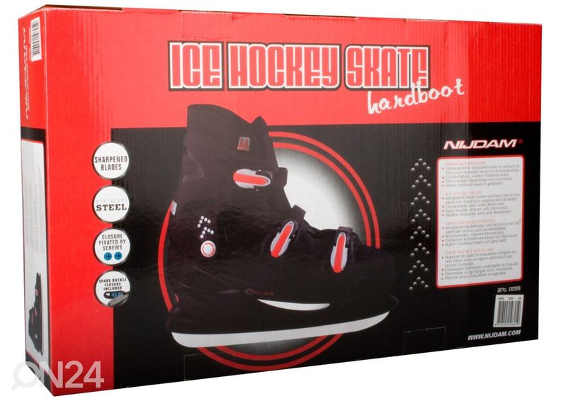 Täiskasvanute jäähoki uisud XXL Hardboot Nijdam suurendatud