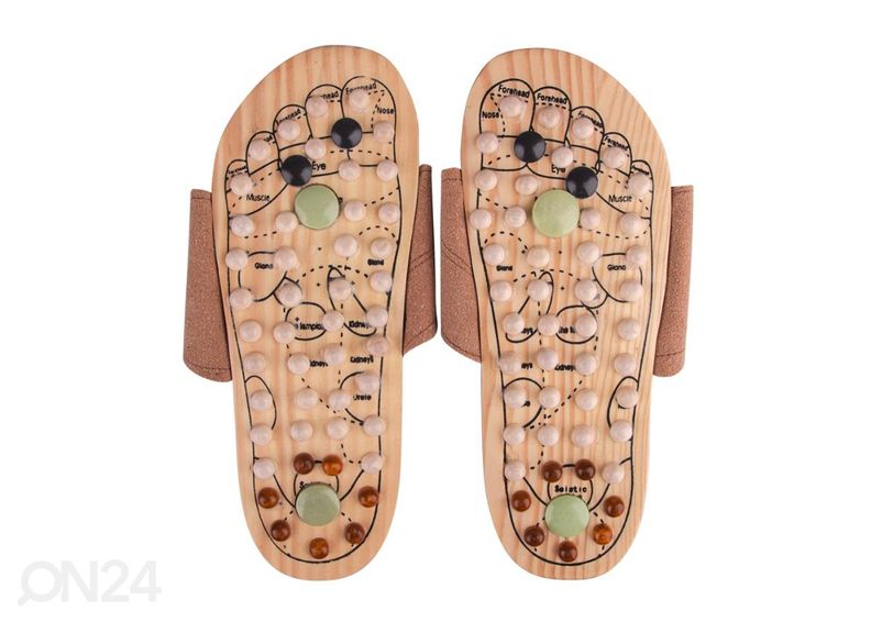 Täiskasvanute plätud magnetite ja massažitallaga inSPORTline Klabaka suurendatud