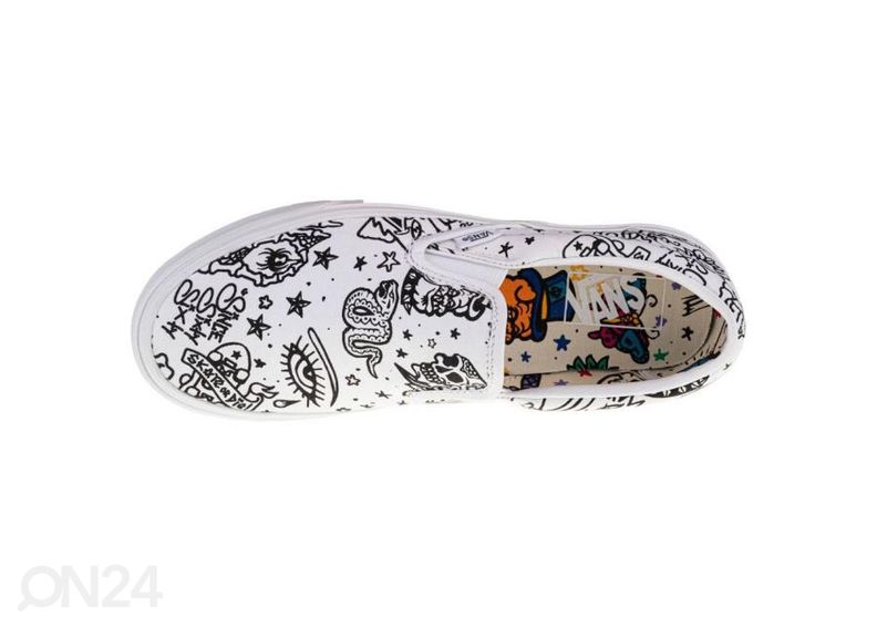 Täiskasvanute vabaajajalatsid Vans Classic Slip-On suurendatud