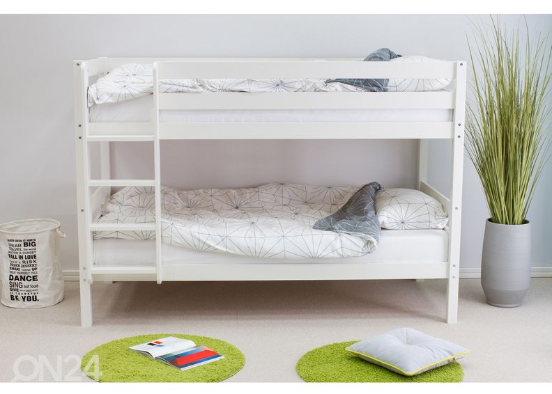 Täispuidust narivoodi 90x200 cm suurendatud