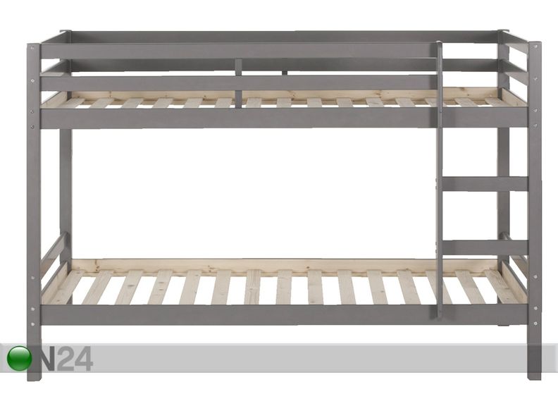 Täispuidust narivoodi 90x200 cm suurendatud