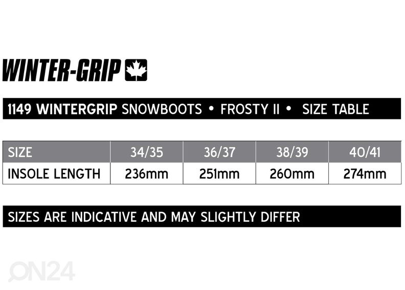 Talvesaapad Frosty II Winter-grip suurendatud