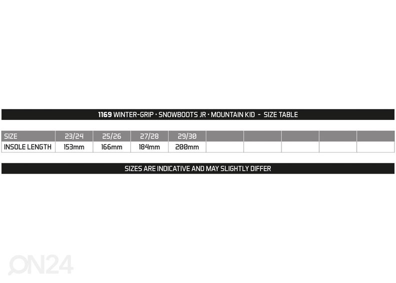 Talvesaapad lastele Mountain Kid suurendatud